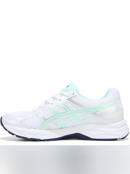 Asics Shoes - ASICS Women's White & Blue Green Running Shoe